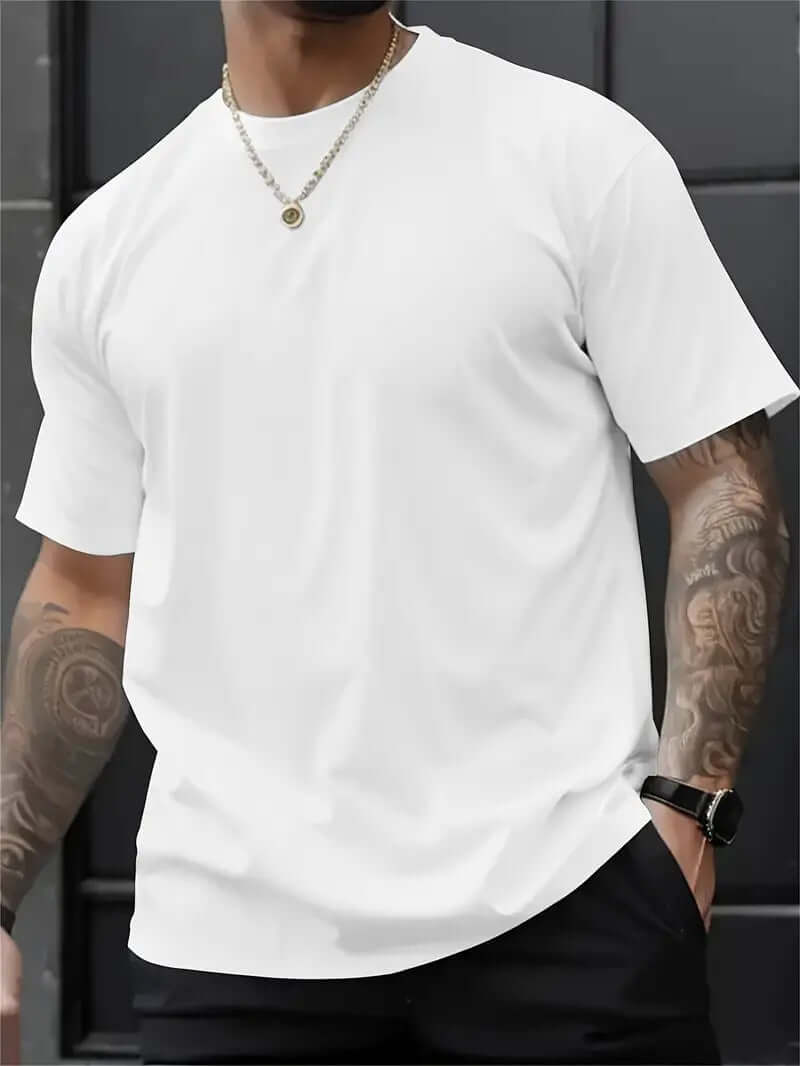 Men’s 3D Printed Loose Fit T-shirt – Round Neck Short Sleeve | Graphic Summer Tee | Phonax Services