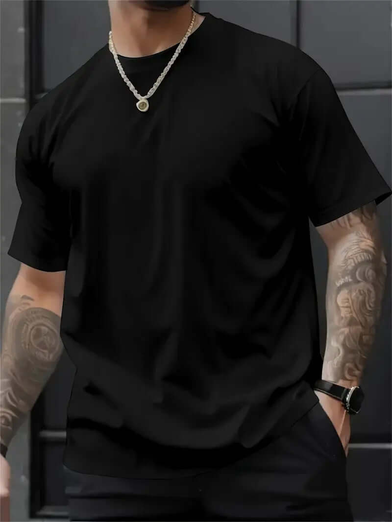 Men’s 3D Printed Loose Fit T-shirt – Round Neck Short Sleeve | Graphic Summer Tee | Phonax Services