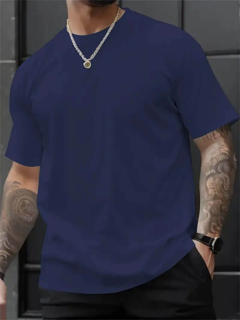 Men’s 3D Printed Loose Fit T-shirt – Round Neck Short Sleeve | Graphic Summer Tee | Phonax Services