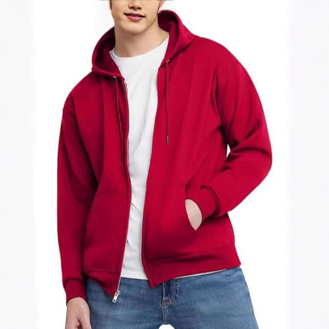 Men's American Fashion Brand Hooded Zipper Loose Pullover Top Sweatshirt Jacket | Phonax Services
