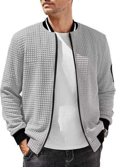 Men's Casual Fashion Stand Collar Jacket | Phonax Services