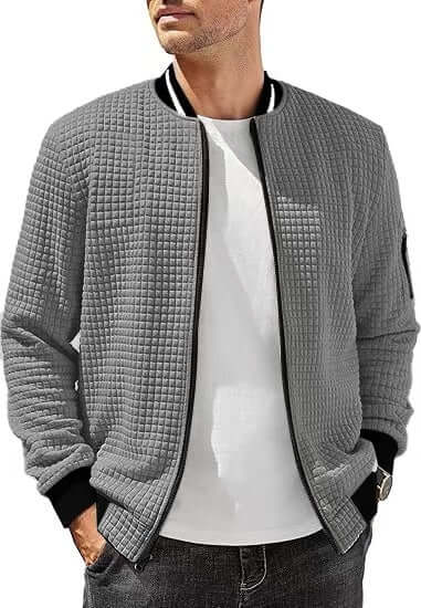 Men's Casual Fashion Stand Collar Jacket | Phonax Services