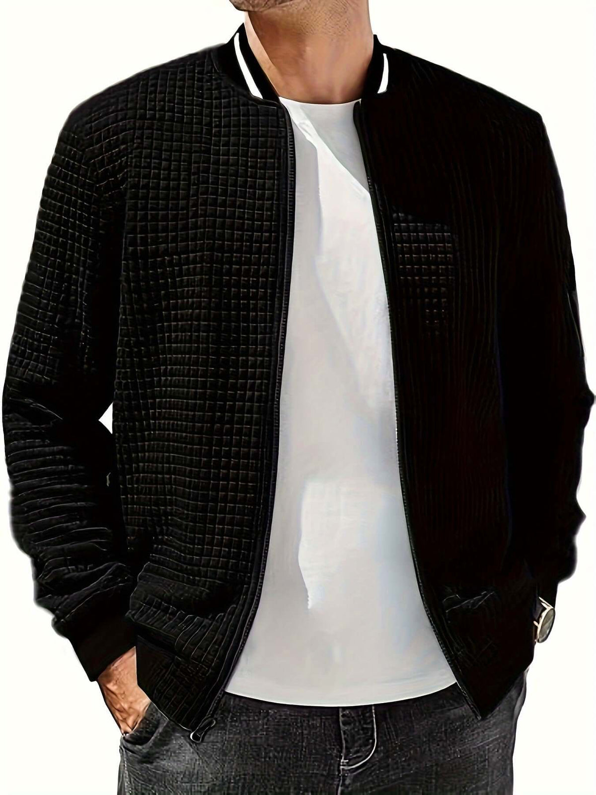 Men's Casual Fashion Stand Collar Jacket | Phonax Services