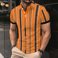 Men’s Casual Striped Polo Shirt – Short Sleeve American Style | Phonax Services
