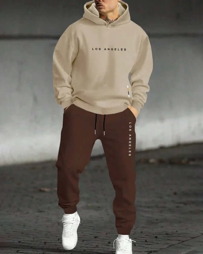 Men's Fashion Trendy Casual All-matching Hooded Sweatshirt And Sweatpants Suit | Phonax Services