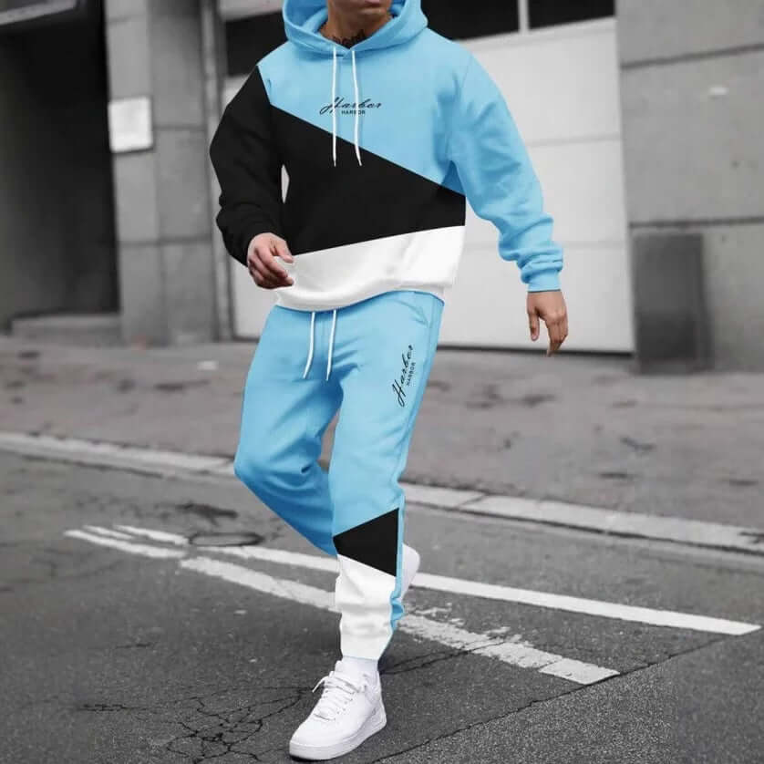 Men's Fashion Trendy Casual All-matching Hooded Sweatshirt And Sweatpants Suit | Phonax Services