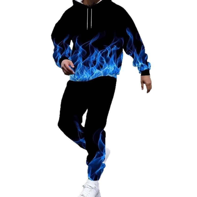 Men's Fashion Trendy Casual All-matching Hooded Sweatshirt And Sweatpants Suit | Phonax Services