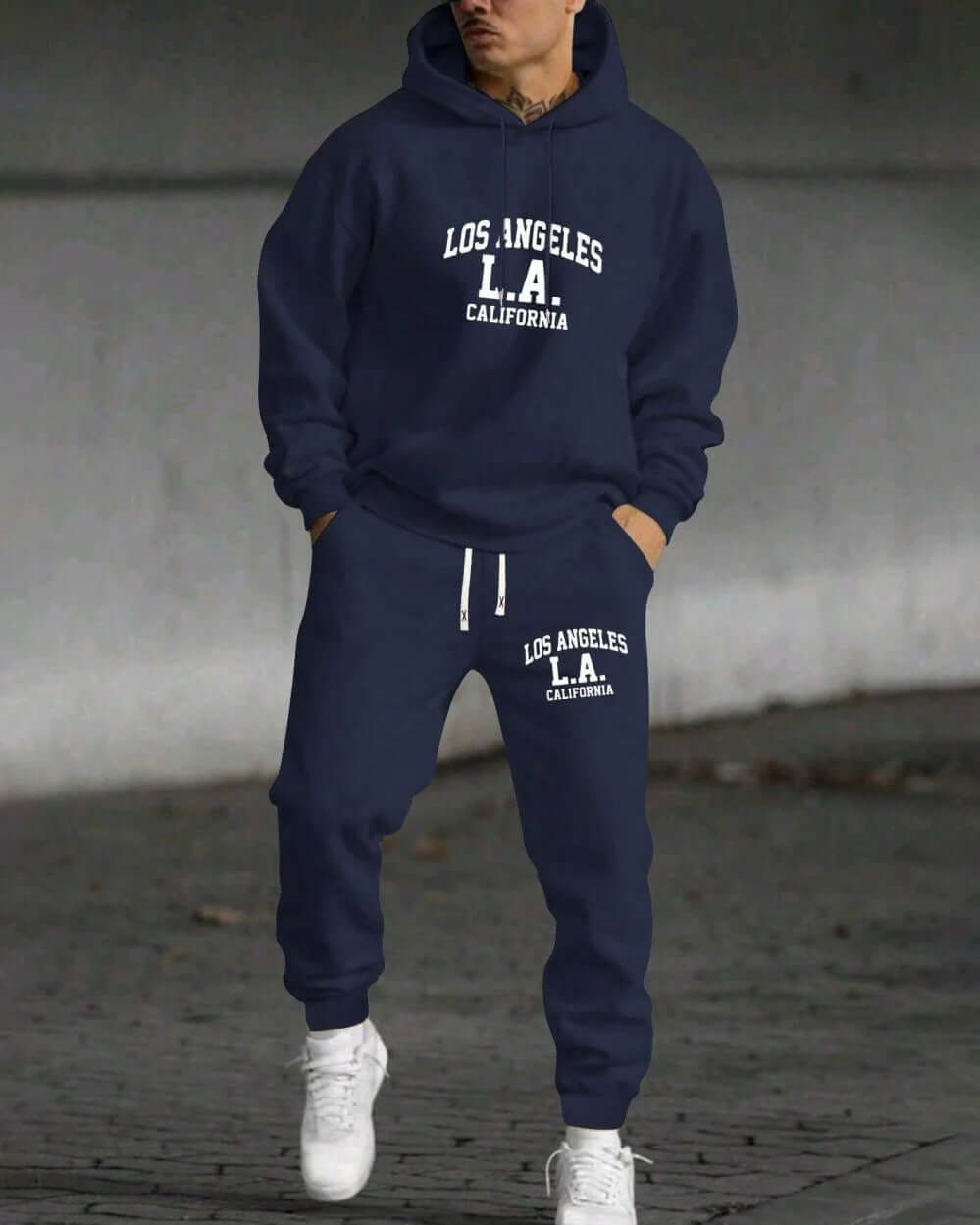 Men's Fashion Trendy Casual All-matching Hooded Sweatshirt And Sweatpants Suit | Phonax Services