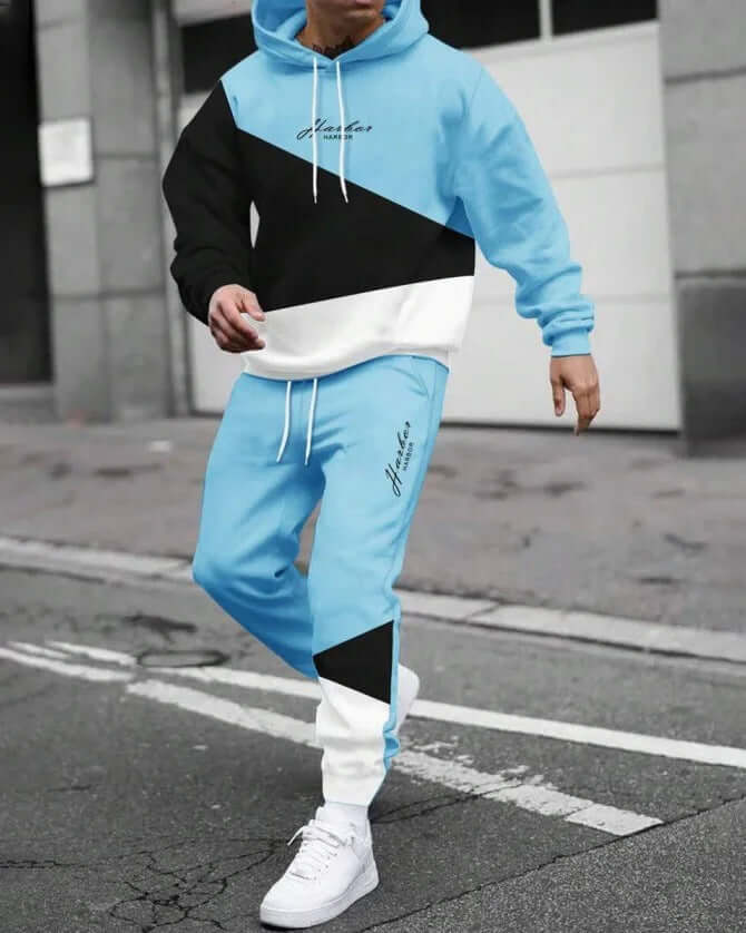 Men's Fashion Trendy Casual All-matching Hooded Sweatshirt And Sweatpants Suit | Phonax Services
