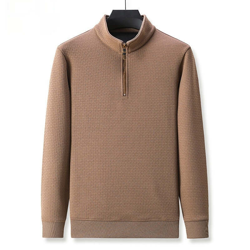 Men’s Half Zip Fleece Pullover – Stand Collar Long Sleeve | Fall & Winter Tops | Phonax Services