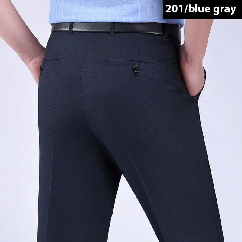 Men’s High Waist Straight Dress Pants – Wrinkle-Free Formal Trousers for Work | Phonax Services