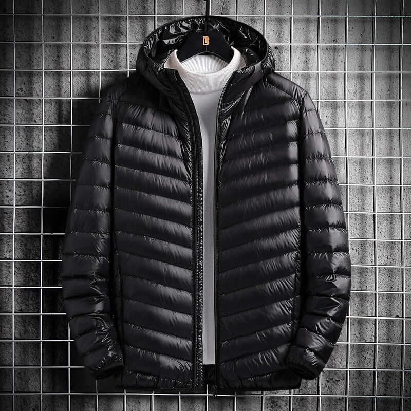 Men's Hooded Cotton Jacket Short Lightweight Cotton Coat | Phonax Services