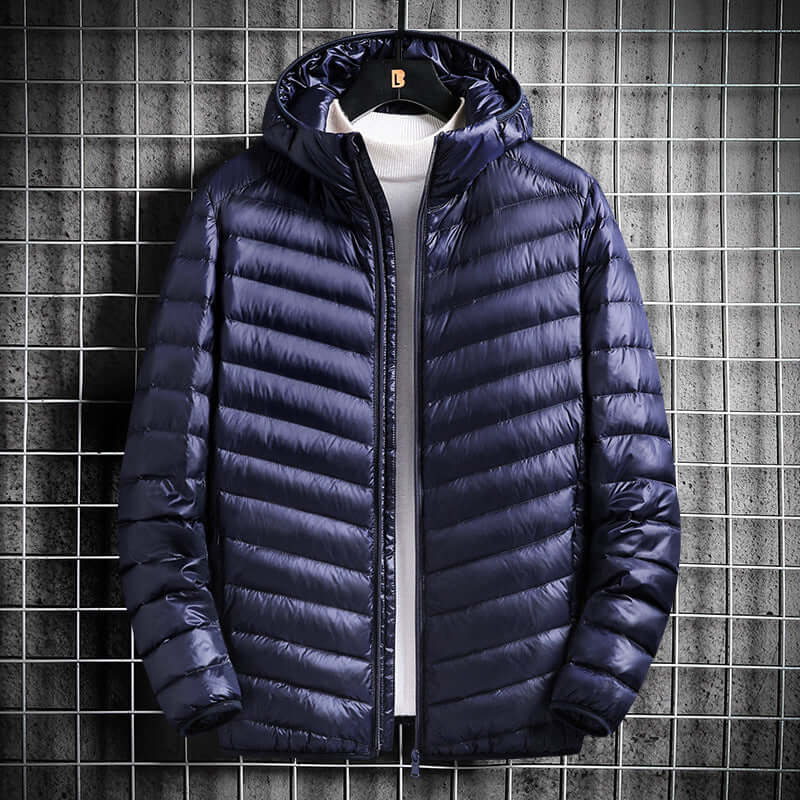Men's Hooded Cotton Jacket Short Lightweight Cotton Coat | Phonax Services