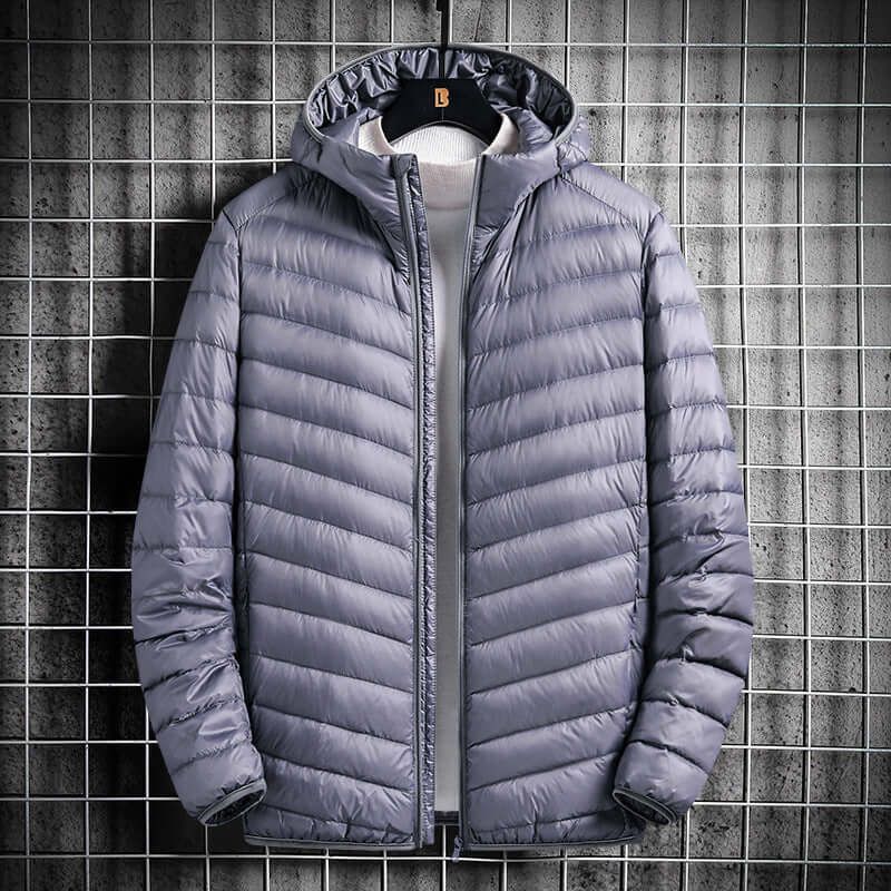 Men's Hooded Cotton Jacket Short Lightweight Cotton Coat | Phonax Services
