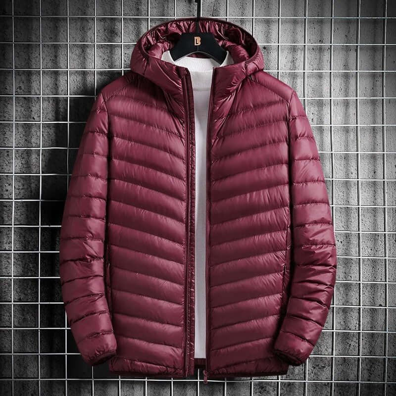 Men's Hooded Cotton Jacket Short Lightweight Cotton Coat | Phonax Services