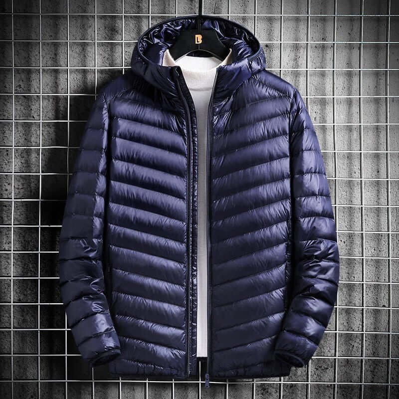 Men's Hooded Cotton Jacket Short Lightweight Cotton Coat | Phonax Services