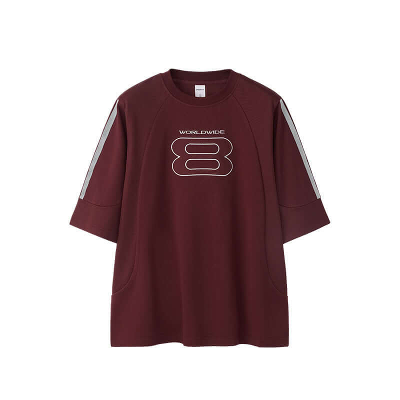 Men’s Loose Fit Embroidered T-Shirt – American Retro Short Sleeve Sports Tee | Phonax Services