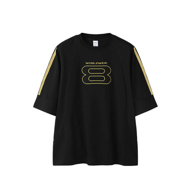 Men’s Loose Fit Embroidered T-Shirt – American Retro Short Sleeve Sports Tee | Phonax Services