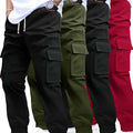 Men’s Multi-Pocket Tactical Cargo Pants – Workwear Style Loose Fit Tapered Trousers | Phonax Services