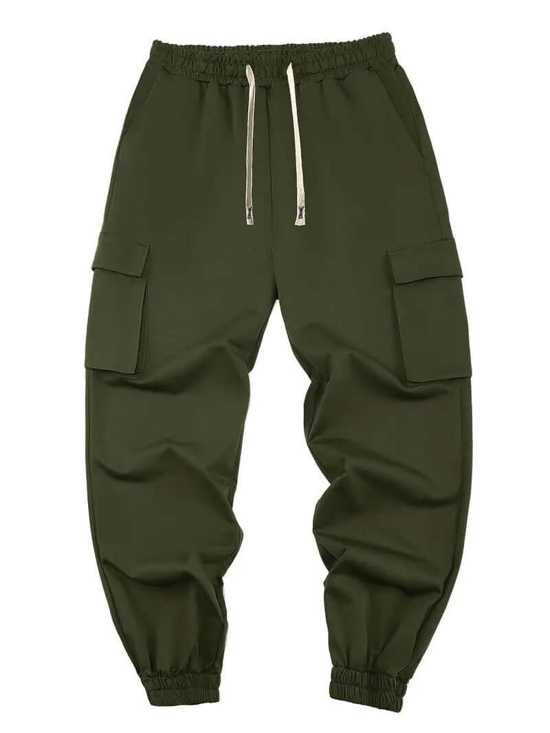 Men’s Multi-Pocket Tactical Cargo Pants – Workwear Style Loose Fit Tapered Trousers | Phonax Services