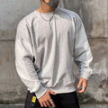 Men’s Plus Size Loose Fit Terry Pullover – Casual Cotton Blend Sweatshirt | Phonax Services