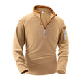 Men’s Tactical Fleece Half-Zip Pullover – Stand Collar Arm Zipper Sweater | Outdoor & Casual | Phonax Services