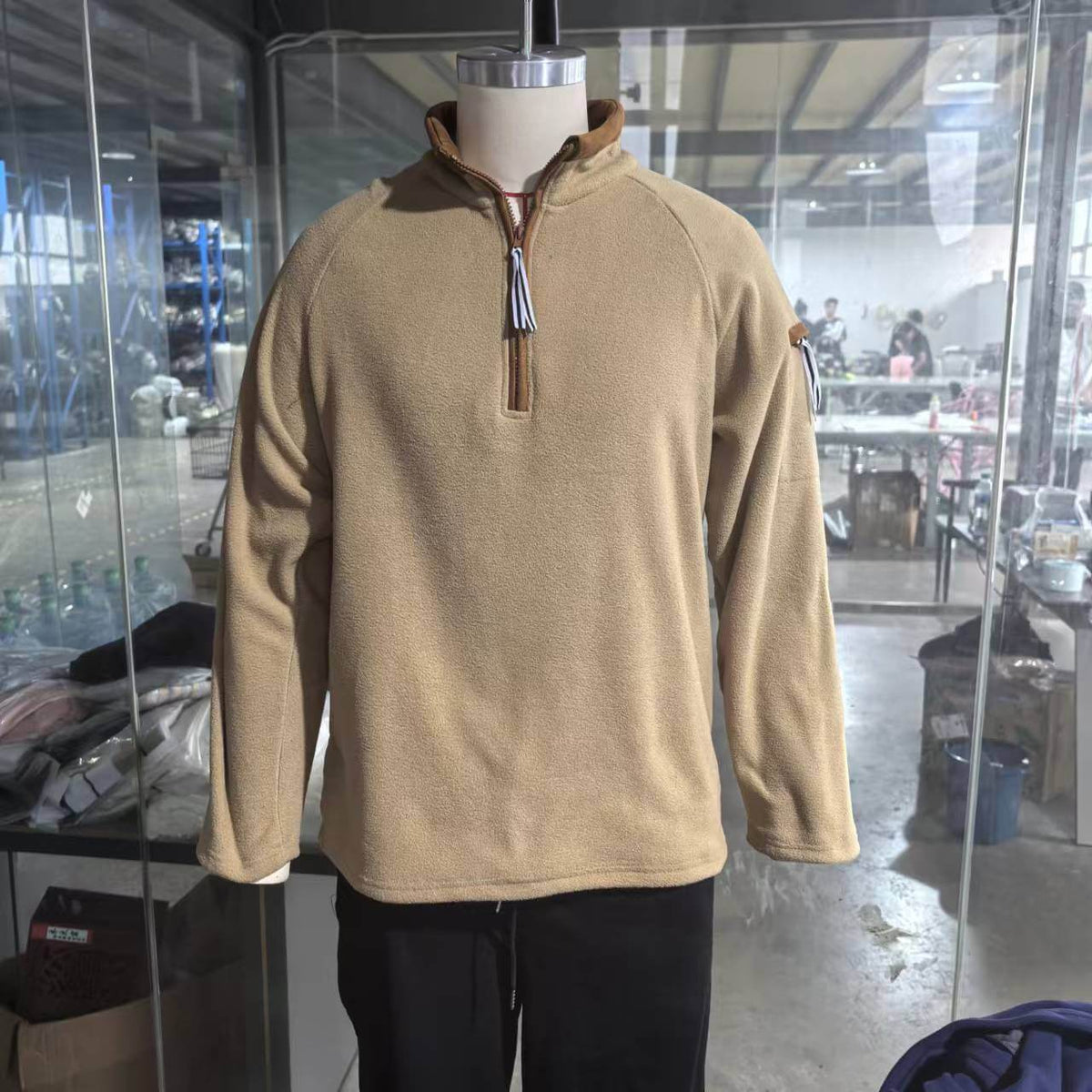 Men’s Tactical Fleece Half-Zip Pullover – Stand Collar Arm Zipper Sweater | Outdoor & Casual | Phonax Services