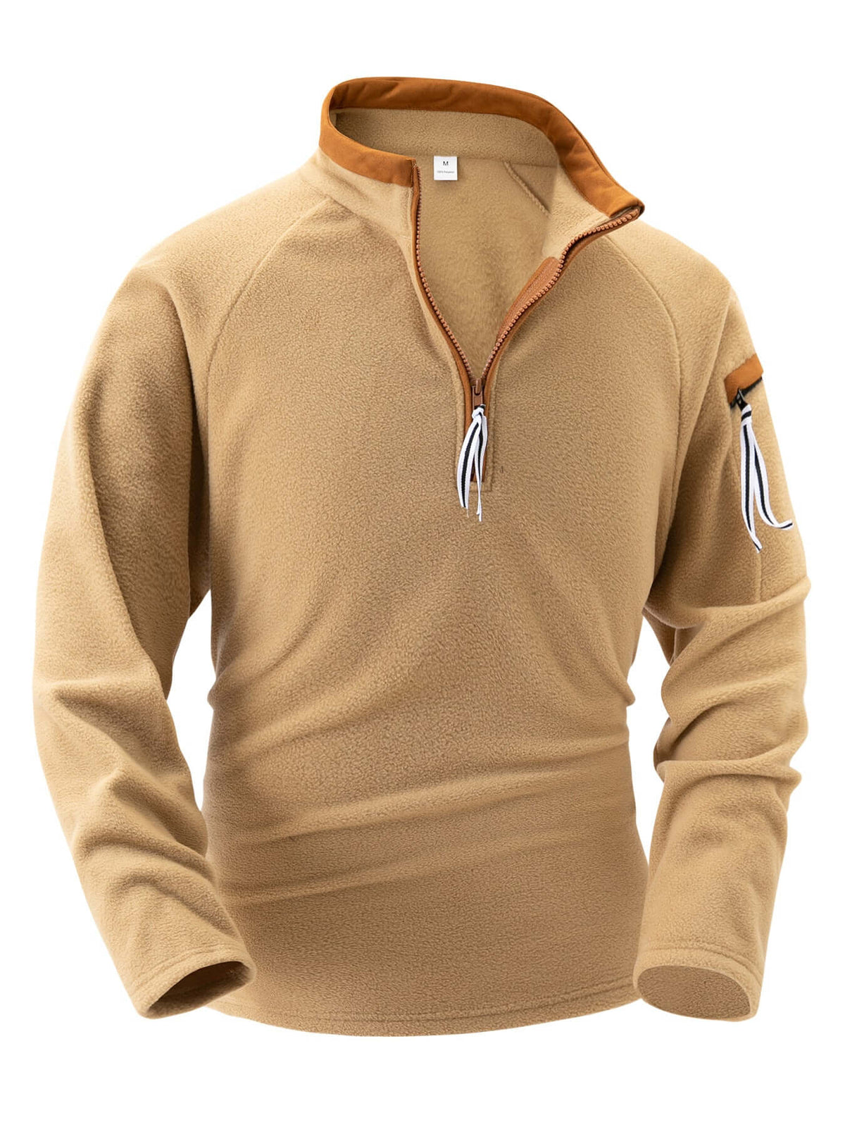Men’s Tactical Fleece Half-Zip Pullover – Stand Collar Arm Zipper Sweater | Outdoor & Casual | Phonax Services