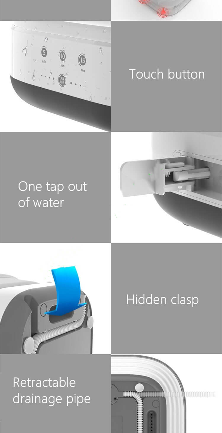 Mini Folding Washing Machine – Portable Bucket Washer for Travel & Dorm Use | Phonax Services