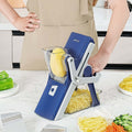 Multi-Function Vegetable Slicer & Chopper – Heavy-Duty Manual Mandoline Cutter with Basket for Kitchen | Phonax Services