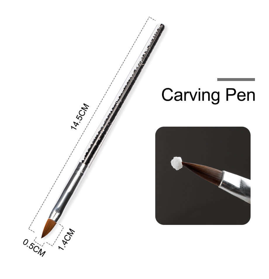 Acrylic Nail Extension & Carving Kit – Professional Nail Art Set with Powders, Liquid & Glass Cup | Phonax Services