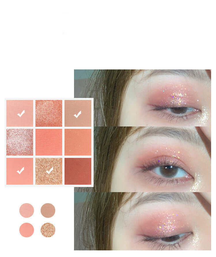 9-Color Eyeshadow Palette – Matte & Shimmer Pigments for Bold & Natural Looks | Phonax Services