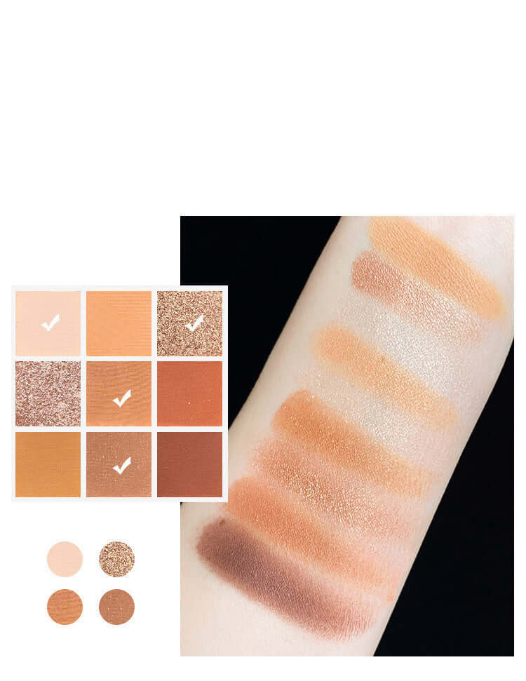 9-Color Eyeshadow Palette – Matte & Shimmer Pigments for Bold & Natural Looks | Phonax Services