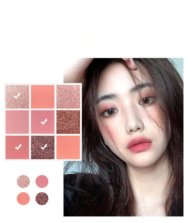 9-Color Eyeshadow Palette – Matte & Shimmer Pigments for Bold & Natural Looks | Phonax Services