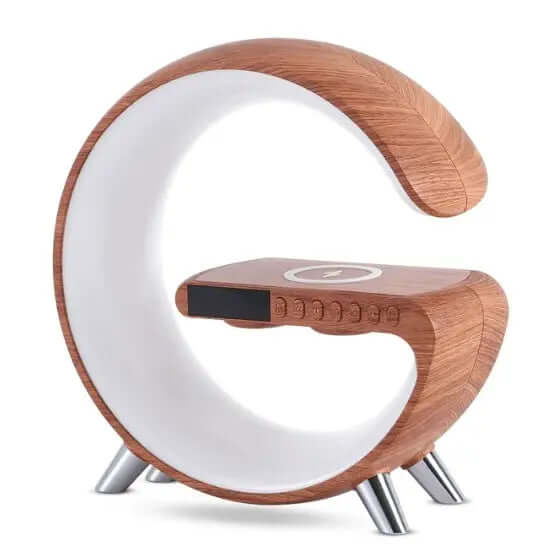 New Intelligent G Shaped LED Lamp Bluetooth Speake Wireless Charger | Phonax Services
