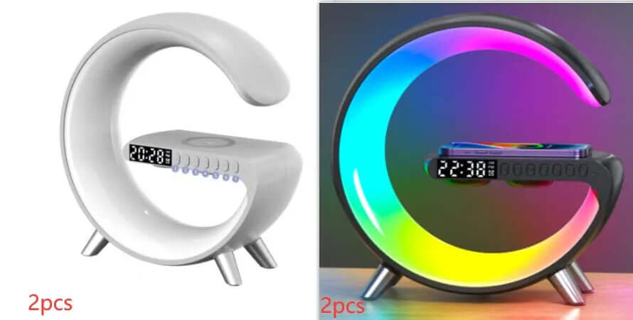 New Intelligent G Shaped LED Lamp Bluetooth Speake Wireless Charger | Phonax Services