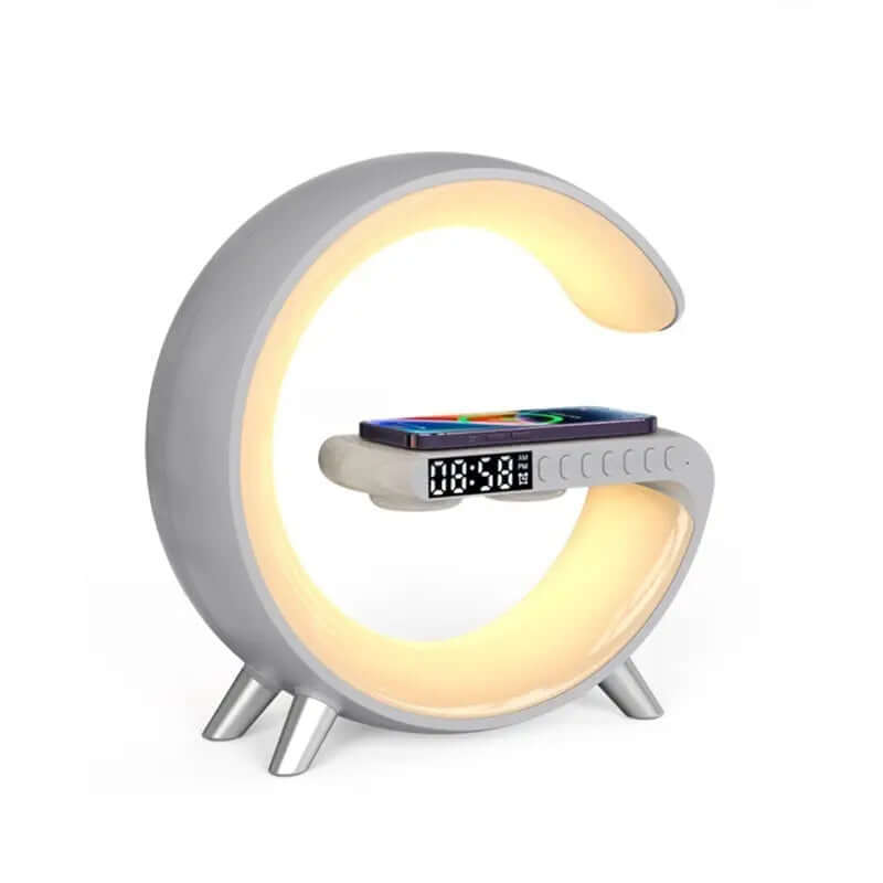 New Intelligent G Shaped LED Lamp Bluetooth Speake Wireless Charger | Phonax Services