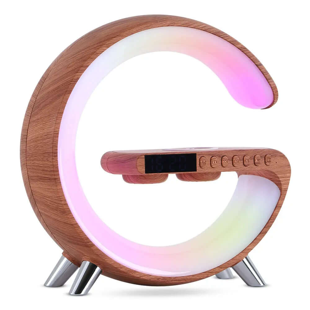 New Intelligent G Shaped LED Lamp Bluetooth Speake Wireless Charger | Phonax Services