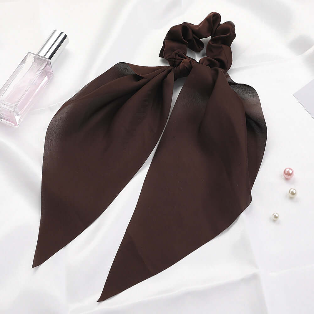 Satin Chic Knotted Ribbon Hair Tie – Stylish Long Streamers | Phonax Services