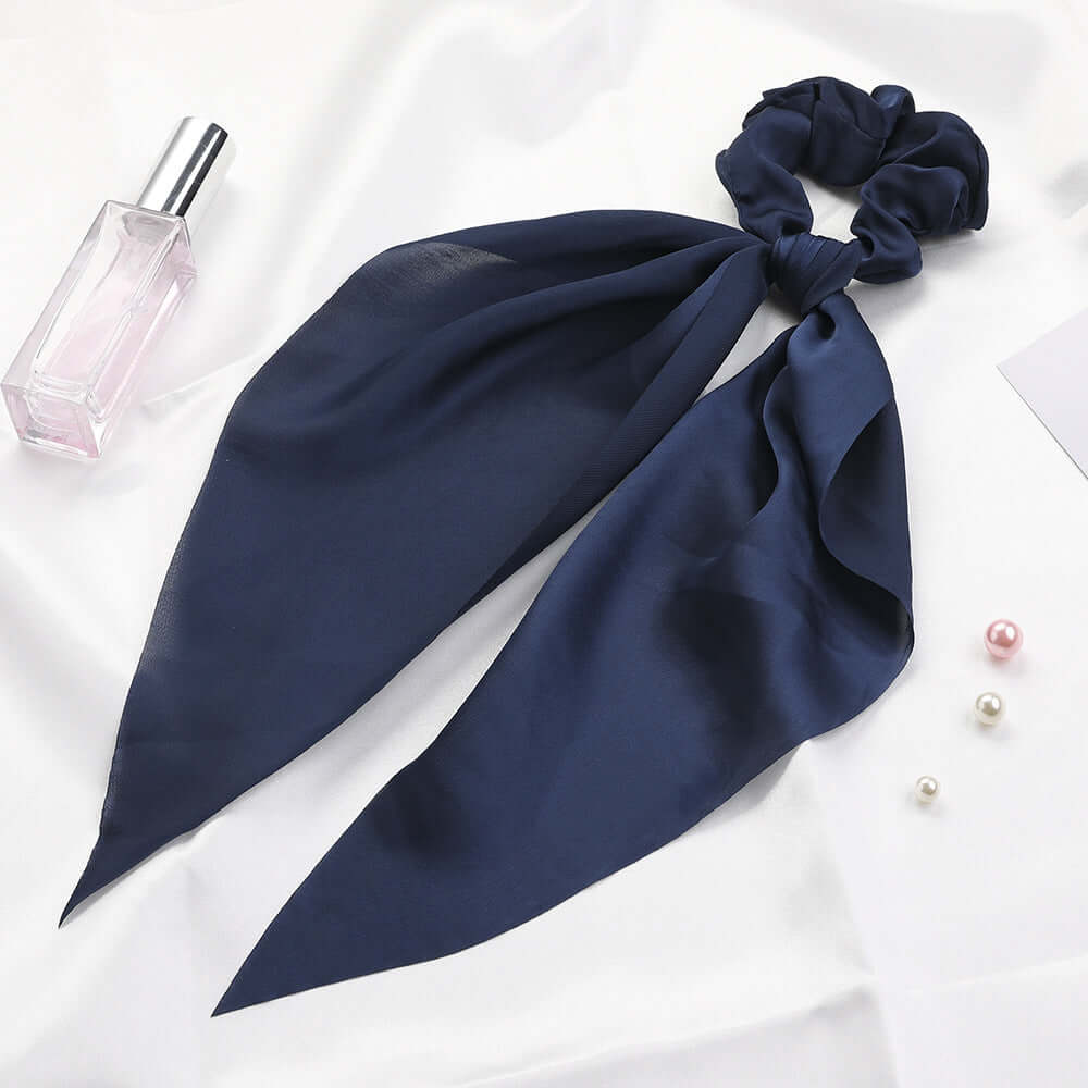 Satin Chic Knotted Ribbon Hair Tie – Stylish Long Streamers | Phonax Services
