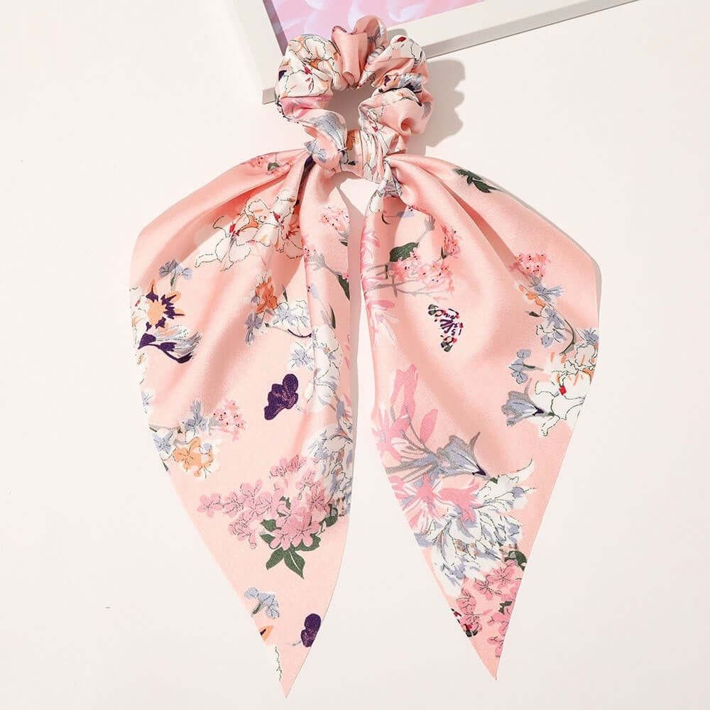 Satin Chic Knotted Ribbon Hair Tie – Stylish Long Streamers | Phonax Services