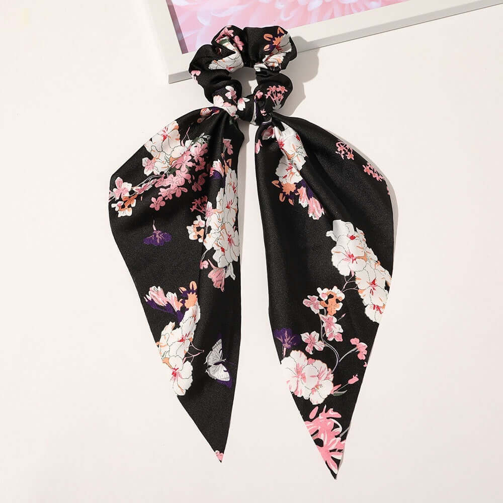 Satin Chic Knotted Ribbon Hair Tie – Stylish Long Streamers | Phonax Services