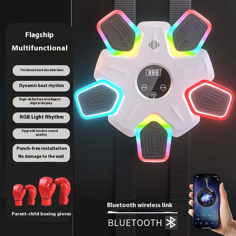 New Smart Bluetooth Music Sports Fitness Machine Home Training Boxing Wall Target | Phonax Services