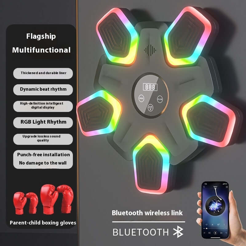 New Smart Bluetooth Music Sports Fitness Machine Home Training Boxing Wall Target | Phonax Services