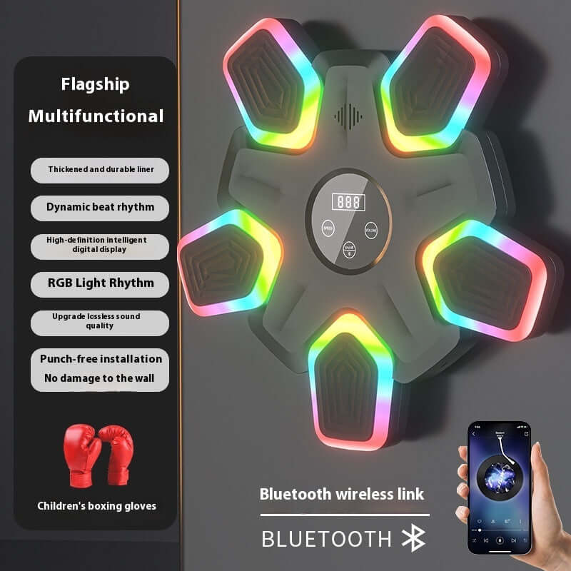 New Smart Bluetooth Music Sports Fitness Machine Home Training Boxing Wall Target | Phonax Services
