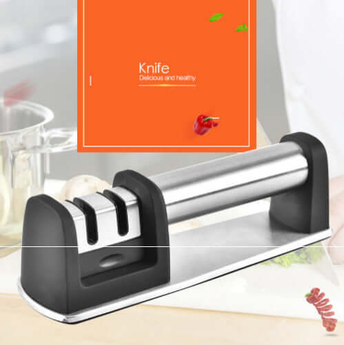 2-in-1 Professional Kitchen Knife Sharpener – Diamond & Ceramic Blades for Razor Sharp Edges | Phonax Services
