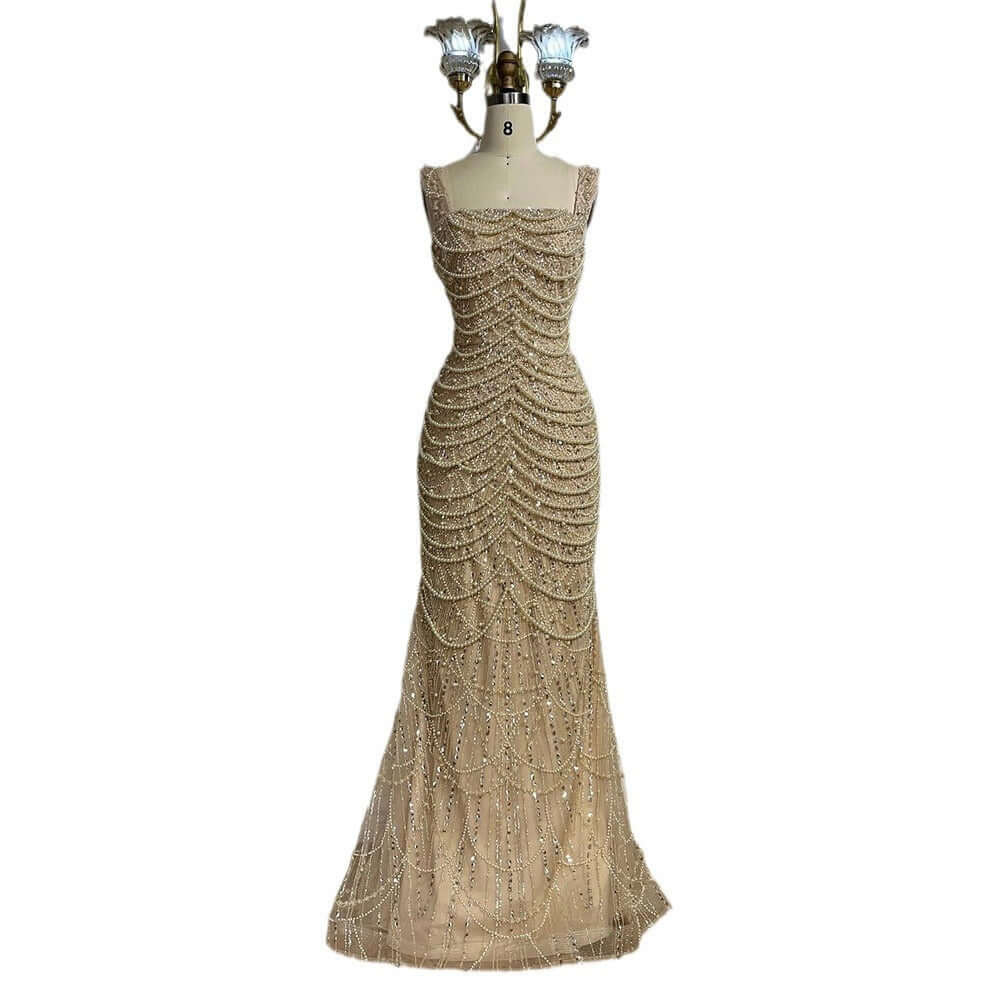 Elegant Pearls Dress – High-End Beaded Design for Evening Events | Phonax Services