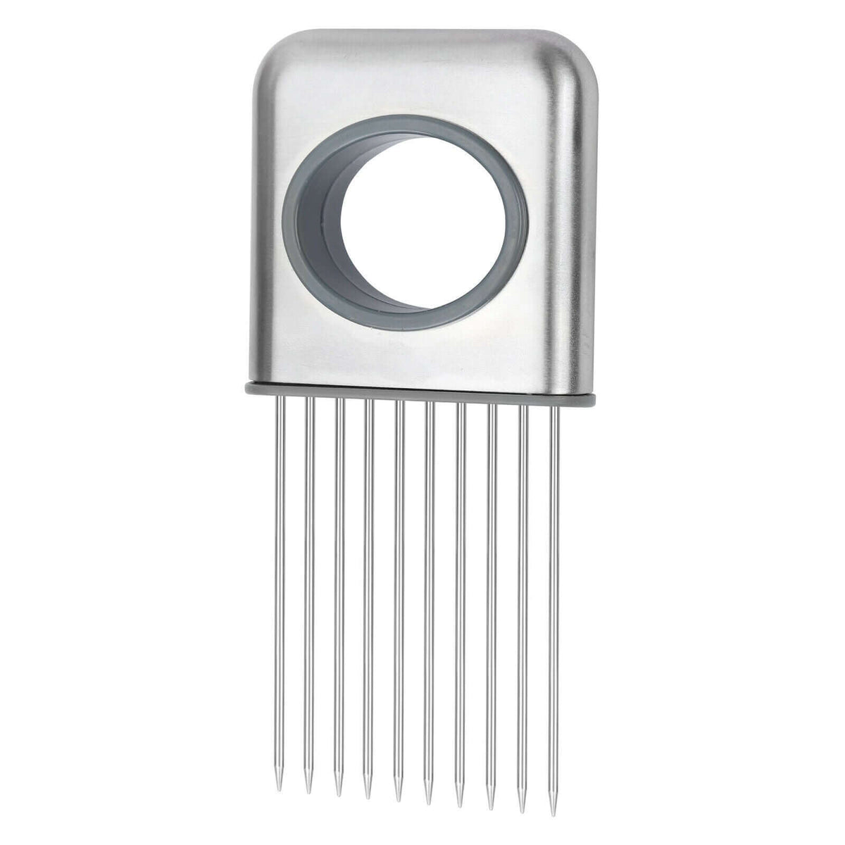 Onion Holder Vegetable Slicer Tool – Stainless Steel Finger Guard & Tomato Cutter – Phonax Services | Phonax Services