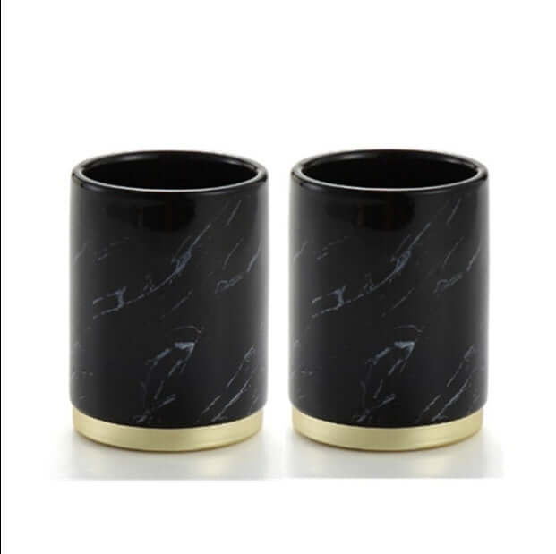 PHONAX 5-Piece Black & Gold Bathroom Set | Phonax Services