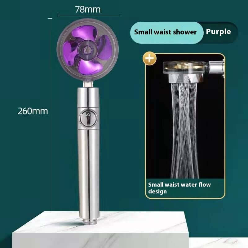 Propeller Shower Head with Stop Button – High Pressure & Water Filter Spray for Bathroom | Phonax Services